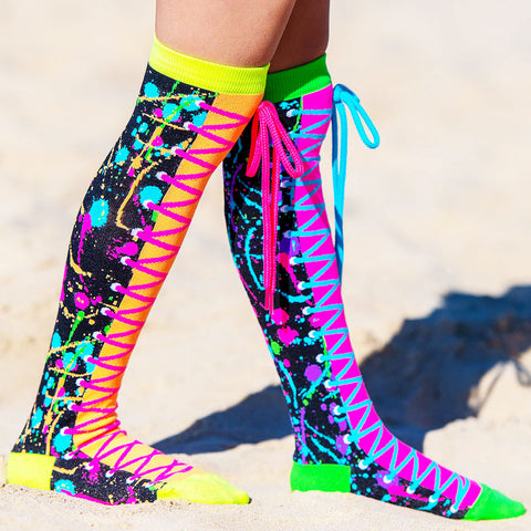 MADMIA BRAND - Neon Paint Splatter Socks