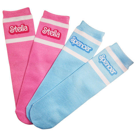 Personalized Barbie/Ken Socks