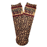 Santa Baby Leopard Socks
