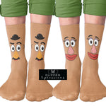 Mr & Mrs Potato Head Socks