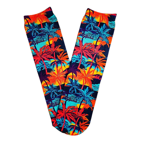 Hawaiian Floral Socks