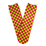 Neon Checkered Socks
