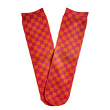 Neon Checkered Socks