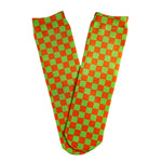 Neon Checkered Socks