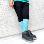 Icy Faux Glitter Socks, Winter Colors