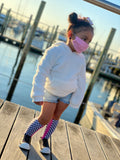 Hot Pink Check YaSelf Socks - Sweet Reasons
