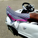 Hot Pink Check YaSelf Socks - Sweet Reasons