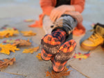 Burnt Orange Buffalo Plaid Socks - Sweet Reasons