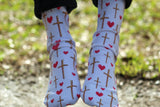 Crosses & Hearts Socks - Sweet Reasons