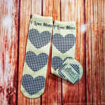 I Love Mom Socks - Sweet Reasons