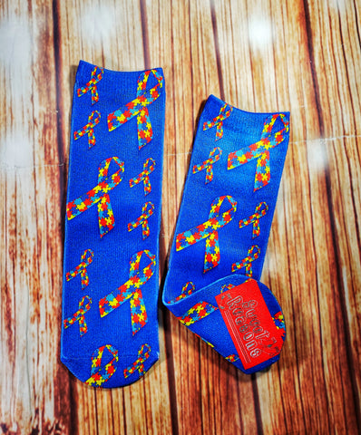Autism Awareness Socks, Blue - Sweet Reasons