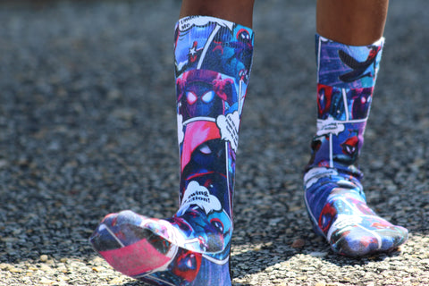 Fighting Spider Miles Socks - Sweet Reasons