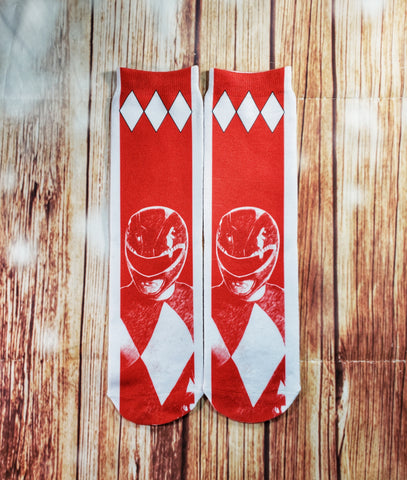 Red Ranger Socks - Sweet Reasons