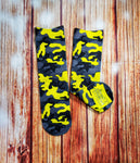Yellow Camo Socks - Sweet Reasons