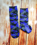 Royal Purple Camo Socks - Sweet Reasons