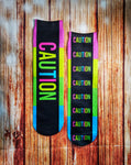 Neon Caution Socks - Sweet Reasons