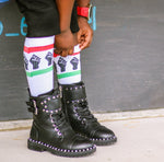 Juneteenth Fist Tube Socks - Sweet Reasons