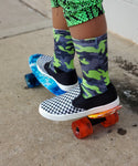 Neon Green Camo Socks - Sweet Reasons