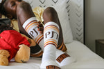 Fall Stripes Tube Socks (Leave Initials In Notes At Checkout) - Sweet Reasons