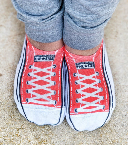 Red Converse Inspired Socks - Sweet Reasons