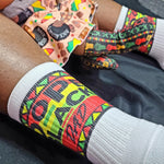 Dope Black Family Tube Socks - Choose to Say "Dad", "Mom", or "Kid" - Sweet Reasons