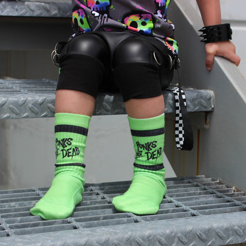 Neon Green PND Tube Socks - Sweet Reasons