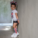 Red Check YaSelf Socks - Sweet Reasons