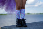 Purple & Pastels Mermaid Scales Socks - Sweet Reasons