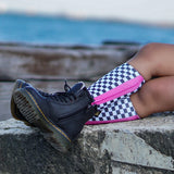 Hot Pink Check YaSelf Socks - Sweet Reasons