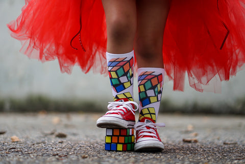 Rubik's Cube Socks - Sweet Reasons