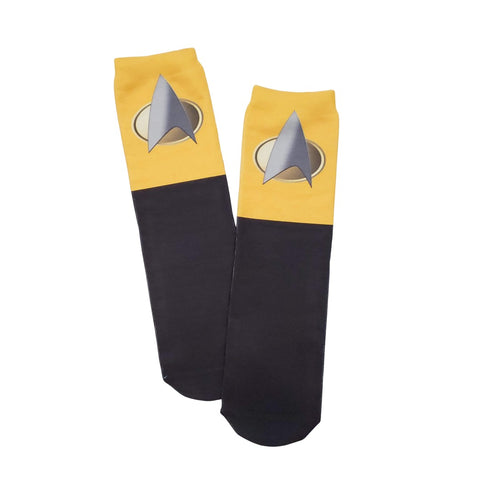 Star Trek Gold Badge Socks RTS - Sweet Reasons