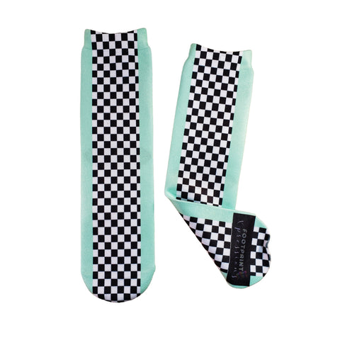 Mint Check YaSelf Socks - Sweet Reasons
