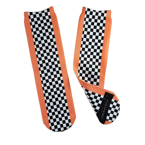 Coral Check YaSelf Socks - Sweet Reasons