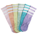 Pastel Rainbow Full Colored Tube Socks Sox Box - Sweet Reasons