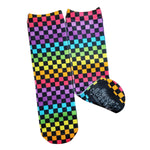 Rainbow Checkered Socks - Sweet Reasons