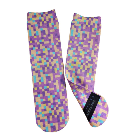Pastel Pixels Socks - Sweet Reasons