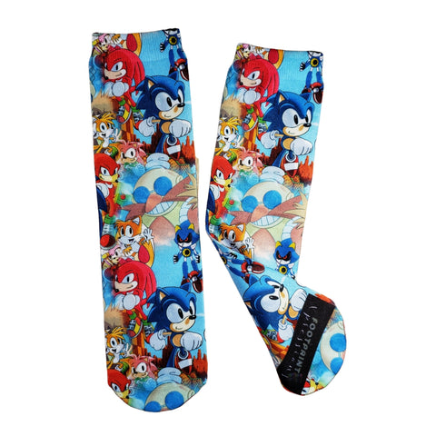 Sonic the Hedgehog Collage Socks - Sweet Reasons