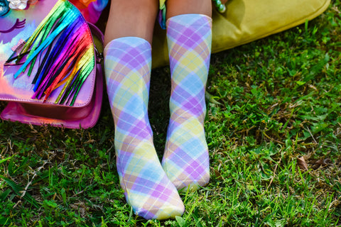 Spring Plaid Socks - Sweet Reasons