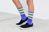 Neon Purple Tube Socks - Sweet Reasons