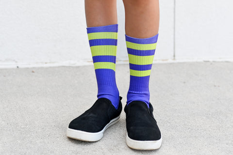 Neon Purple Tube Socks - Sweet Reasons