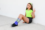 Neon Purple Tube Socks - Sweet Reasons