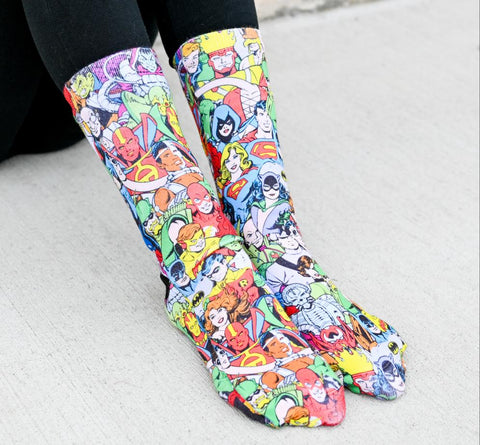 DC Characters Collage Socks - Sweet Reasons