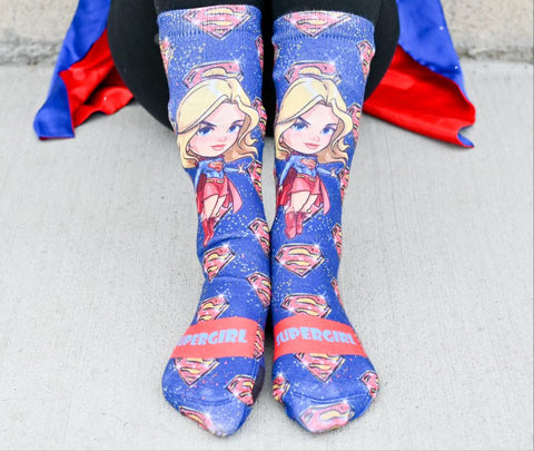 Supergirl Chibi Socks - Sweet Reasons