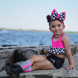 Hot Pink Check YaSelf Socks - Sweet Reasons