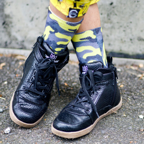 Yellow Camo Socks - Sweet Reasons