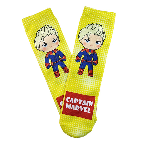 Captain Marvel Chibi Socks - Sweet Reasons