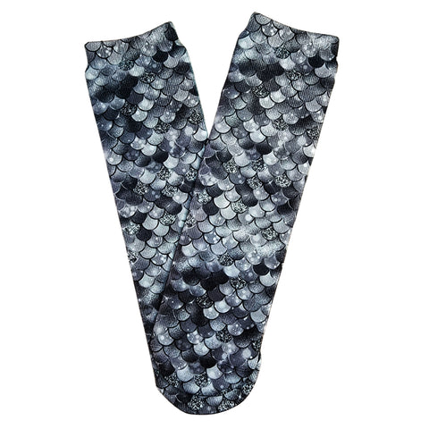 Black Mermaid Scales Socks - Sweet Reasons