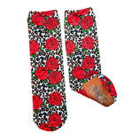Leopard & Roses Socks - Sweet Reasons
