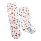 Crosses & Hearts Socks - Sweet Reasons
