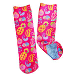 Hot Pink Neon Fruits Socks - Sweet Reasons